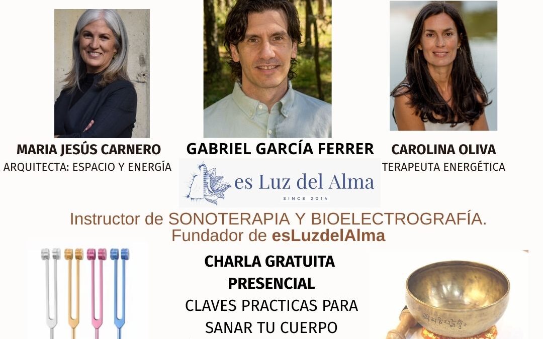 Conferencia sobre Aura, Sonoterapia y Antiaging